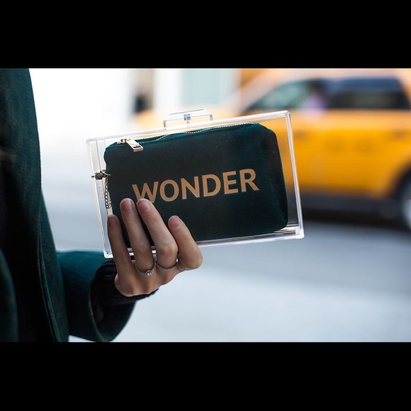 Rare Sandro Green Velvet Wonder Box Clutch - Picture 5 of 5